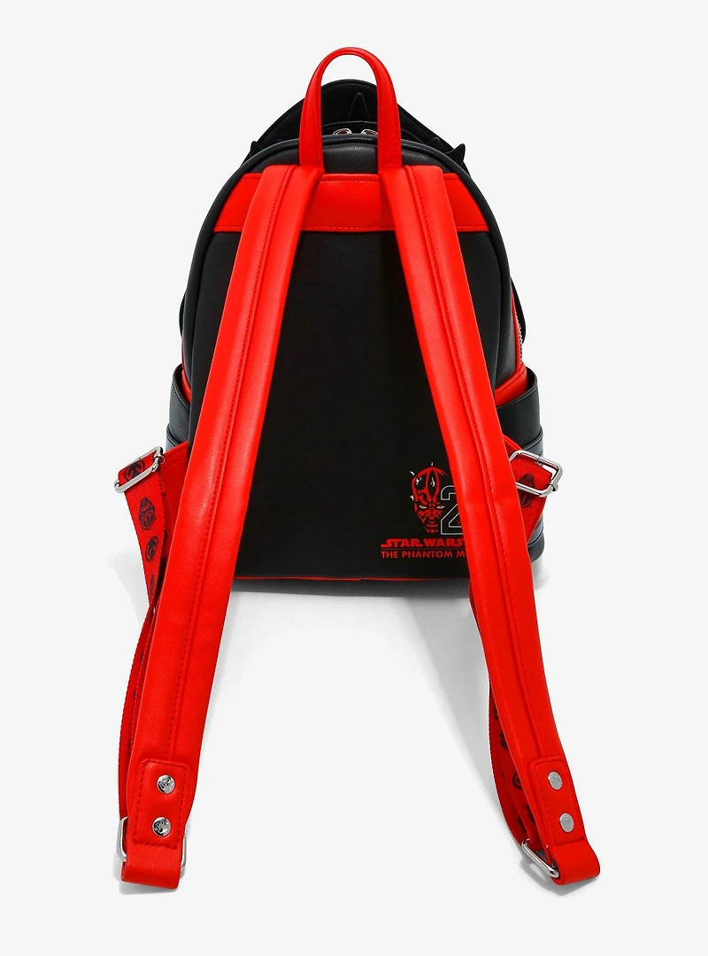 Loungefly Star Wars: Episode I - The Phantom Menace 25th Anniversary Darth Maul Figural Mini Backpack