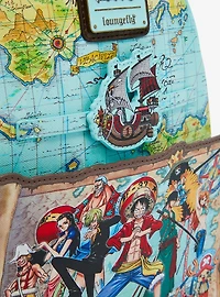 Loungefly One Piece Luffy and Crew Map Mini Backpack