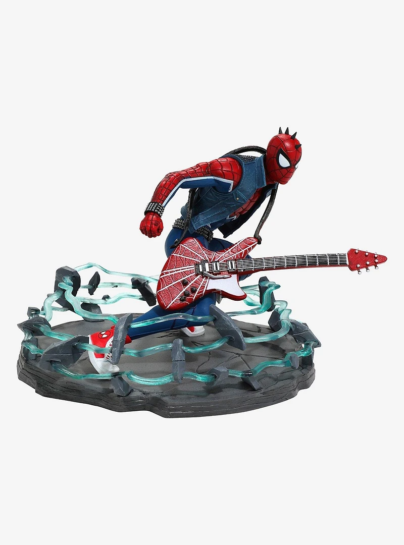 Diamond Select Toys Marvel Spider-Man (2018 Video Game) Gallery Diorama Spider-Punk Figure