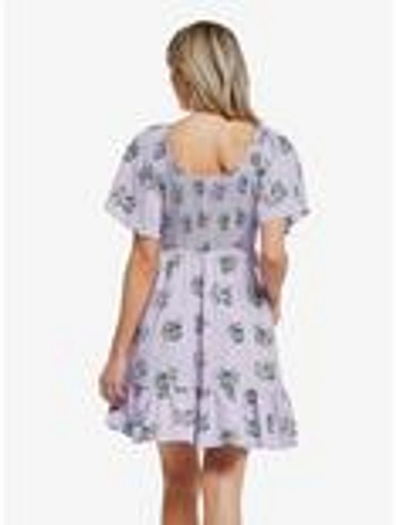 Disney Lilo & Stitch Angel Allover Print Smocked Dress — BoxLunch Exclusive