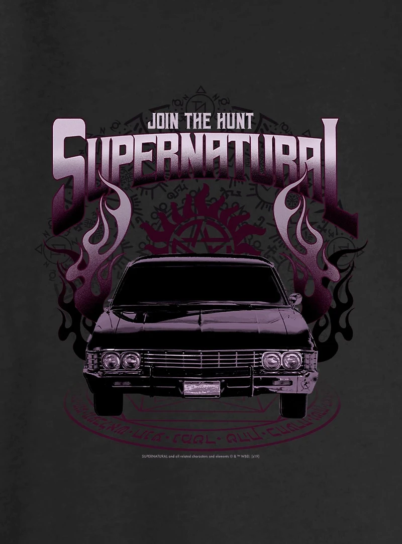 Supernatural Join The Hunt Girls Slouchy Sweatshirt