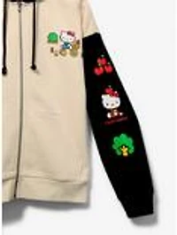 Sanrio Hello Kitty Color Block Women's Zip Hoodie — BoxLunch Exclusive