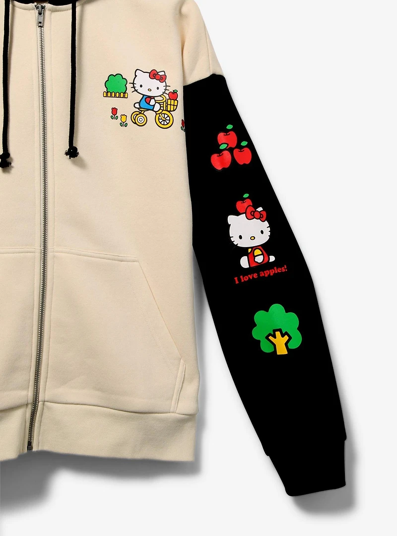 Sanrio Hello Kitty Color Block Women's Zip Hoodie — BoxLunch Exclusive