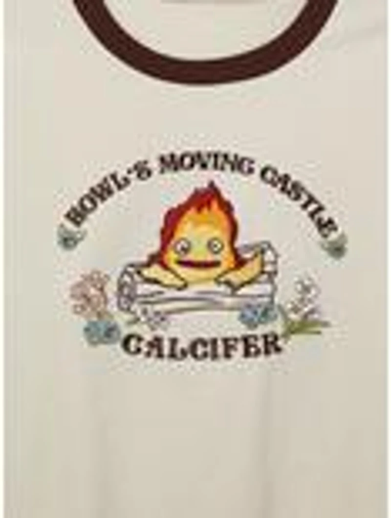 Her Universe Studio Ghibli Howl's Moving Castle Calcifer Women's Ringer T-Shirt - BoxLunch Exclusive