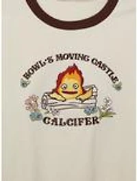 Her Universe Studio Ghibli Howl's Moving Castle Calcifer Women's Ringer T-Shirt - BoxLunch Exclusive