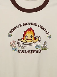 Her Universe Studio Ghibli Howl's Moving Castle Calcifer Women's Ringer T-Shirt - BoxLunch Exclusive