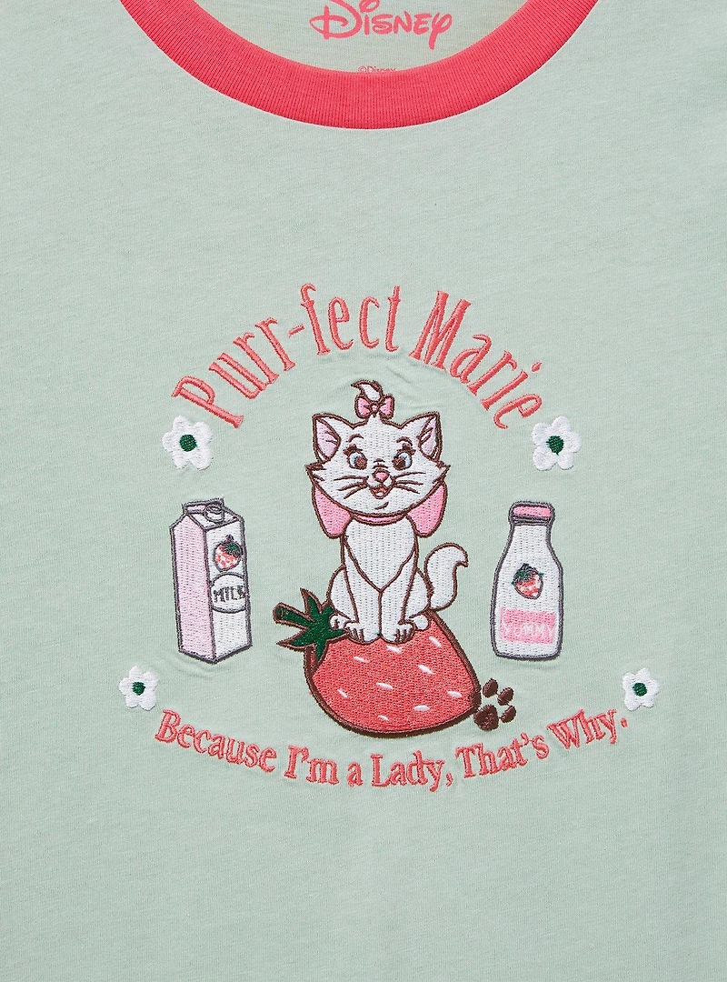 Disney The Aristocats Marie Strawberry Ringer Women's T-Shirt - BoxLunch Exclusive