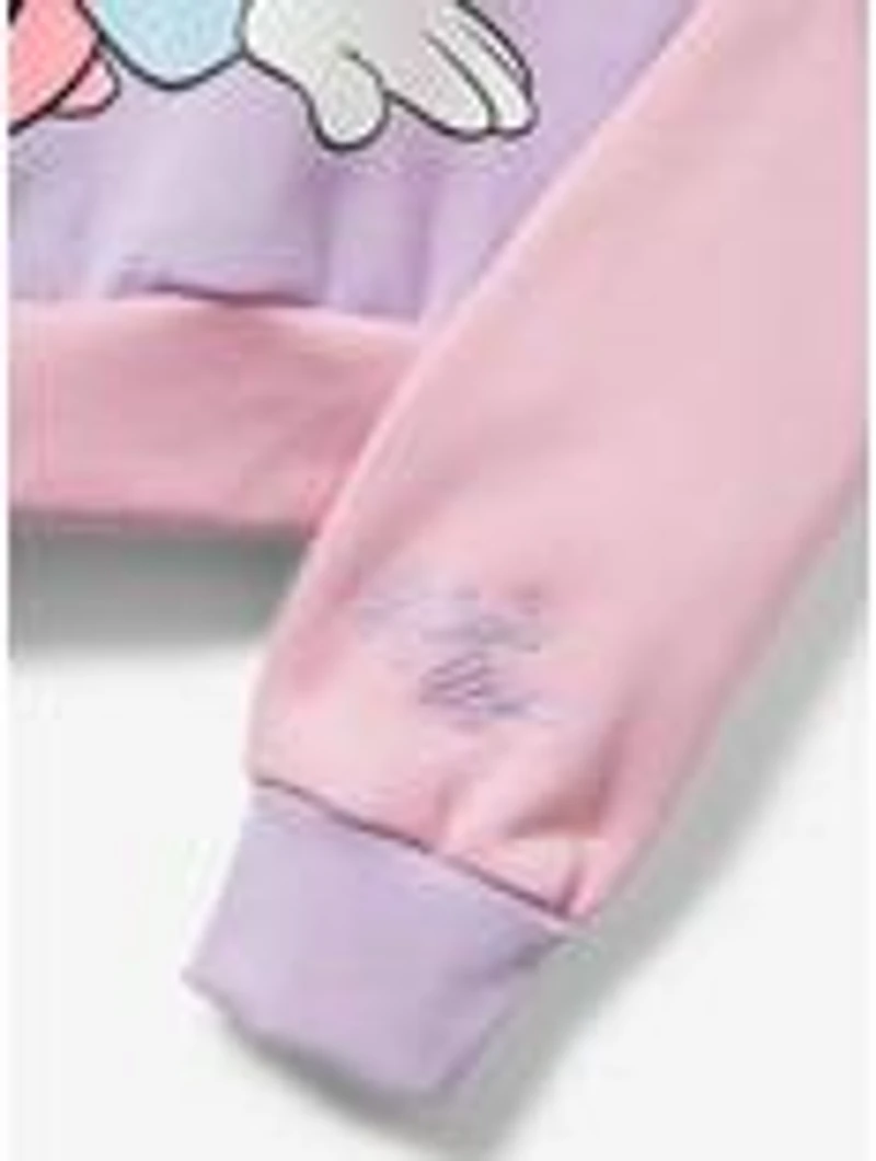 Disney Minnie Mouse Color Block Women's Cropped Hoodie