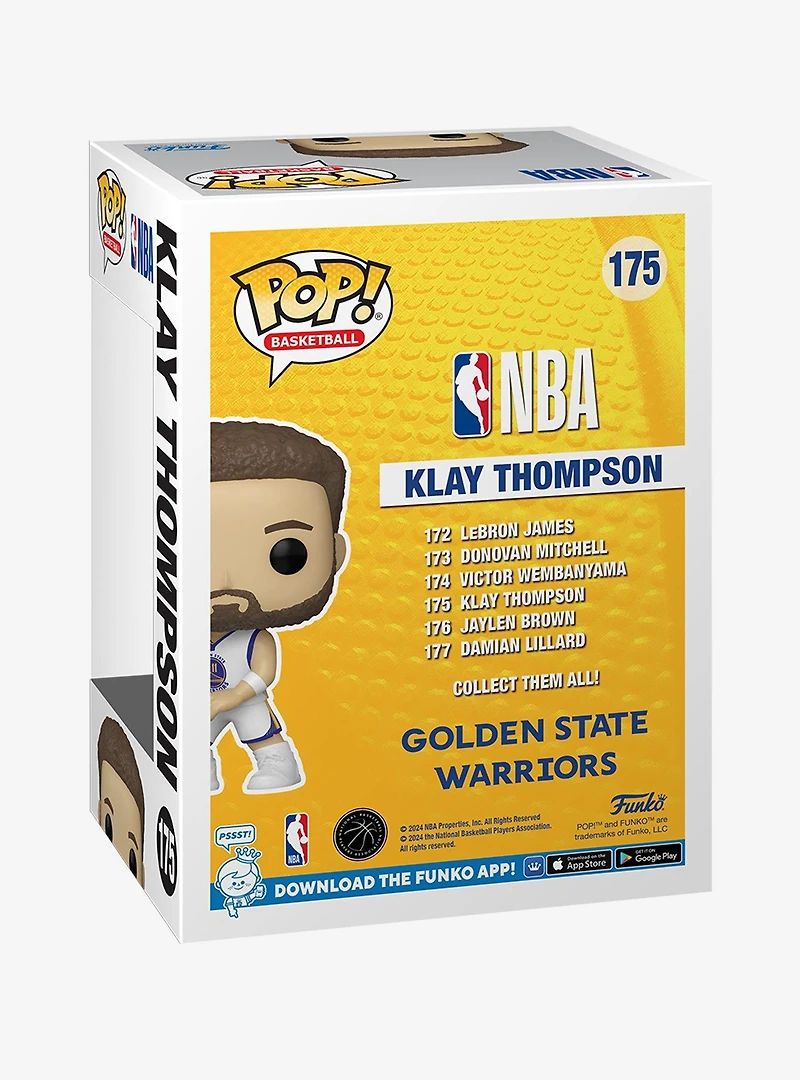 Funko Pop! Basketball Golden State Warriors Klay Thompson Vinyl Figure