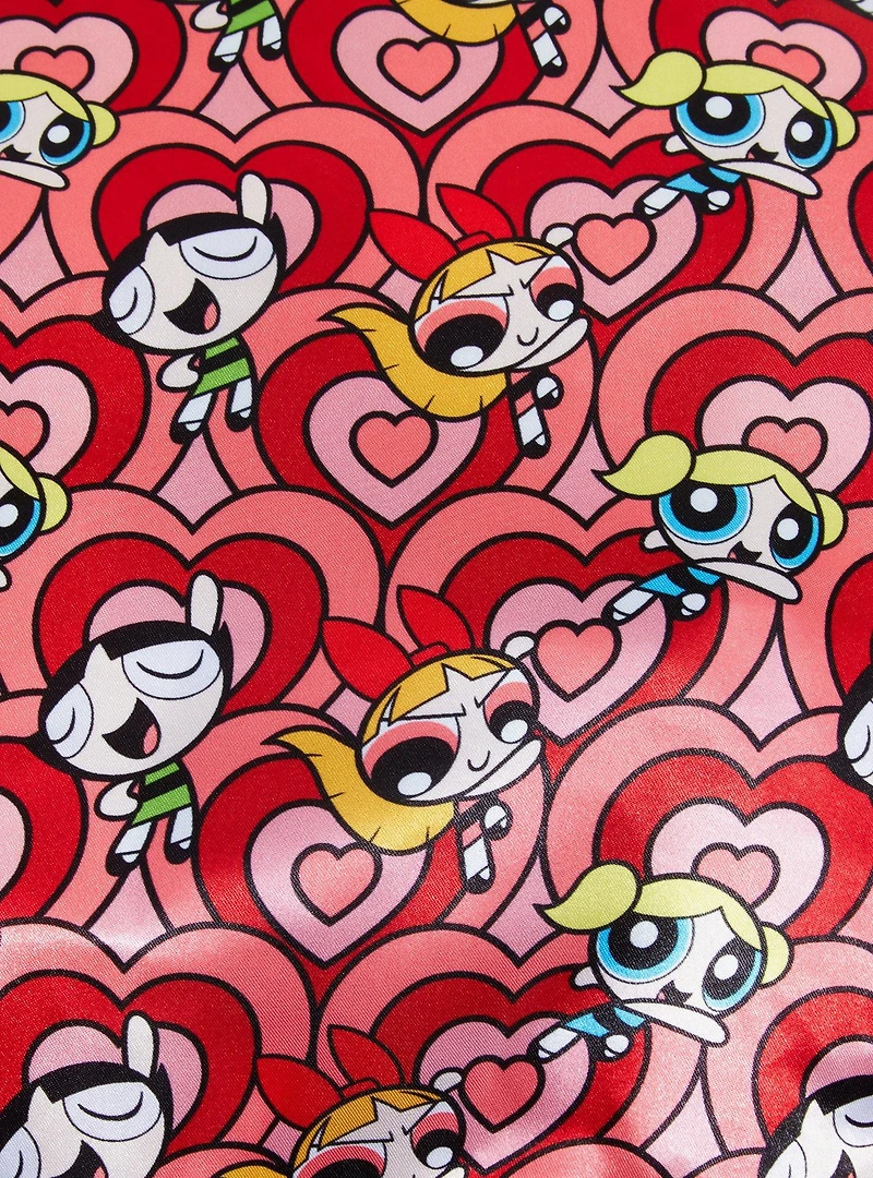 The Powerpuff Girls Heart Allover Print Hair Bonnet