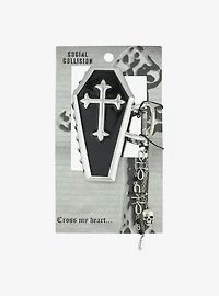 Social Collision® Coffin Chain Drops Claw Hair Clip