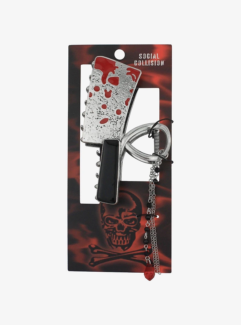 Social Collision® Bloody Hatchet Claw Hair Clip