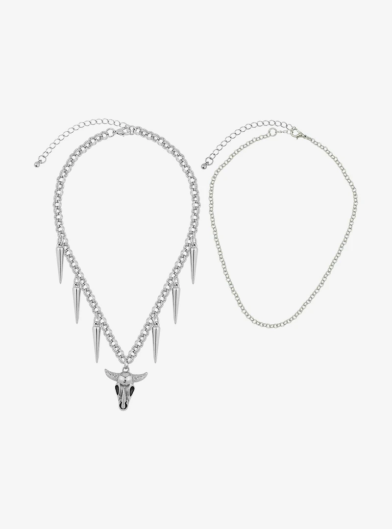 Social Collision® Cow Skull Choker Set