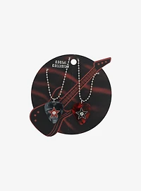 Social Collision® Guitar Pick Best Friend Necklace Set