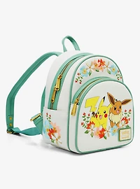 Loungefly Pokémon Pikachu and Eevee Floral Mini Backpack — BoxLunch Exclusive