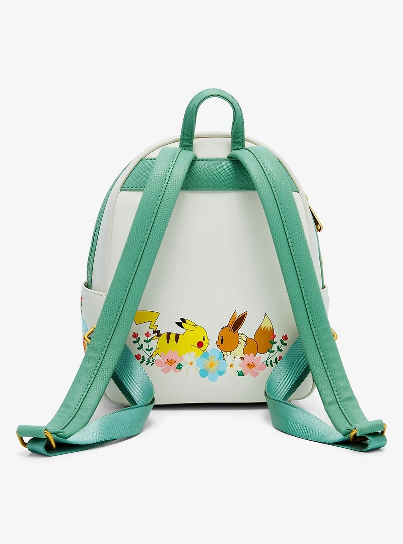 Loungefly Pokémon Pikachu and Eevee Floral Mini Backpack — BoxLunch Exclusive