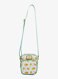 Loungefly Pokémon Pikachu and Eevee Floral Allover Print Crossbody Bag — BoxLunch Exclusive
