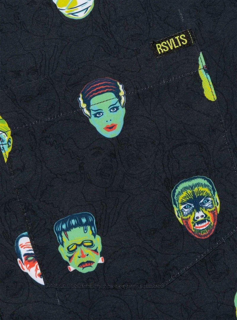 RSVLTS Universal Monsters "Fright Club" Button-Up Shirt