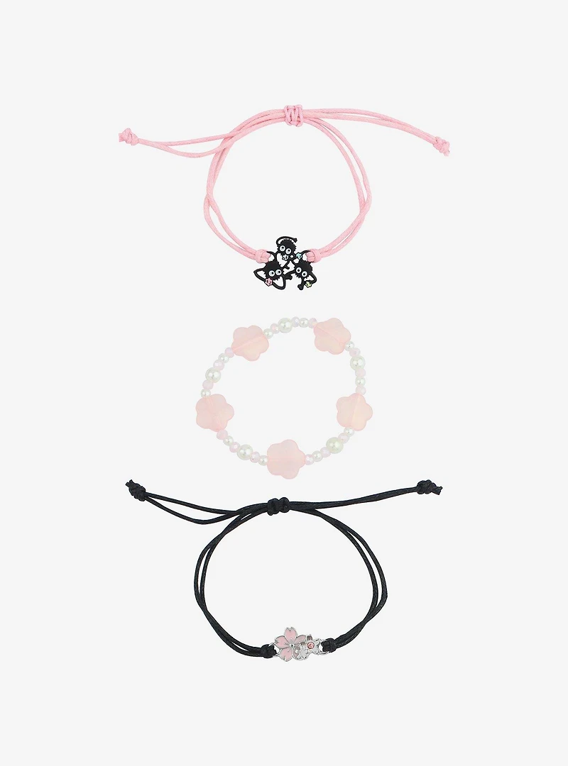 Studio Ghibli Spirited Away Soot Sprites Sakura Star Candy Bracelet Set