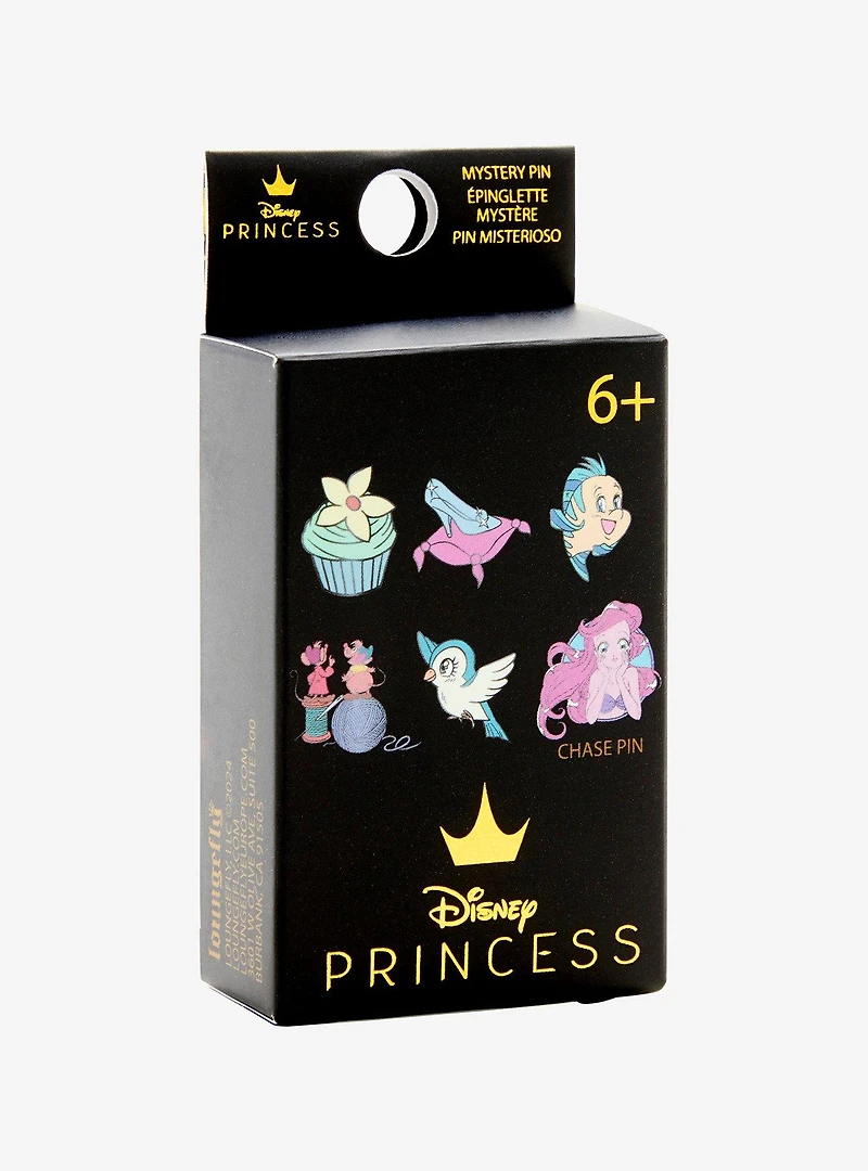 Loungefly Disney Cinderella and Little Mermaid Blind Box Enamel Pin