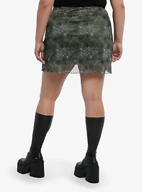 Forest Green Fairy Tulip Mini Skirt Plus Size