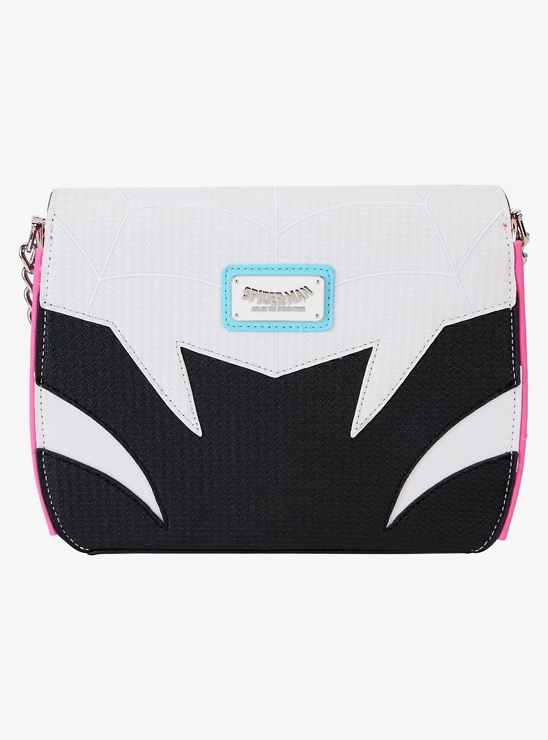Loungefly Spider-Man: Across the Spider-Verse Spider Gwen Logo Crossbody Bag