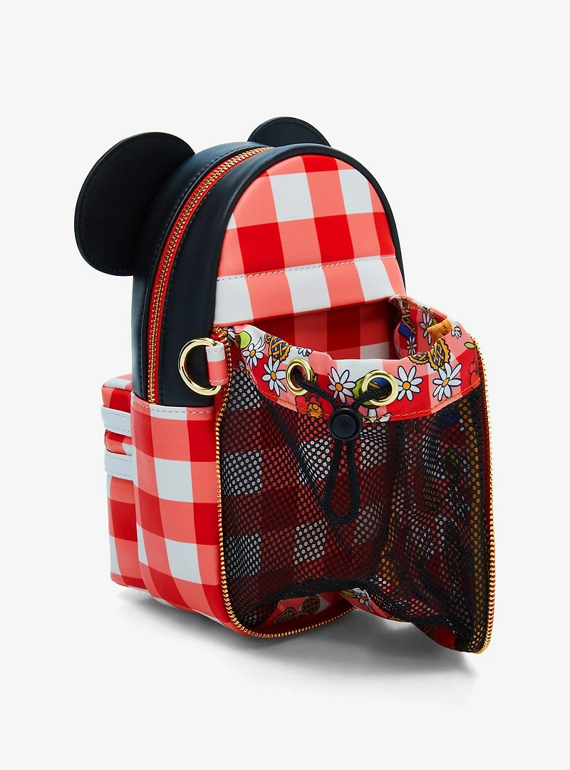 Loungefly Mickey and Friends Minnie Mouse Gingham Crossbody Bag