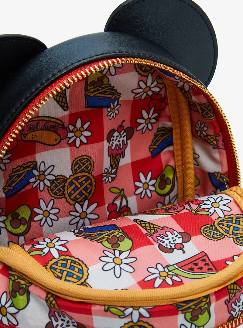 Loungefly Mickey and Friends Minnie Mouse Gingham Crossbody Bag