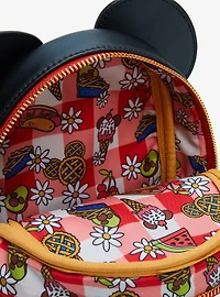 Loungefly Mickey and Friends Minnie Mouse Gingham Crossbody Bag