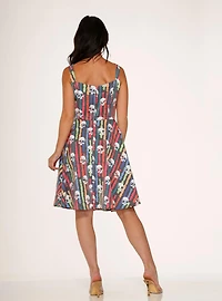 Black Rainbow Skulls Dress