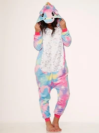 Cotton Candy Galaxy Unicorn Onesie