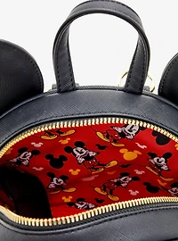 Loungefly Disney Mickey Mouse Ears Pin Display Crossbody Bag - BoxLunch Exclusive