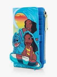 Loungefly Disney Lilo & Stitch Group Surfing Wallet - BoxLunch Exclusive