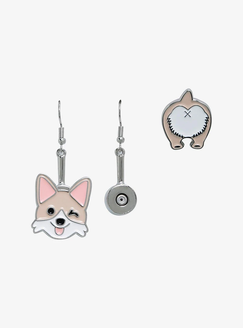 Pin to Earring Converter & Corgi Pin Set - BoxLunch Exclusive