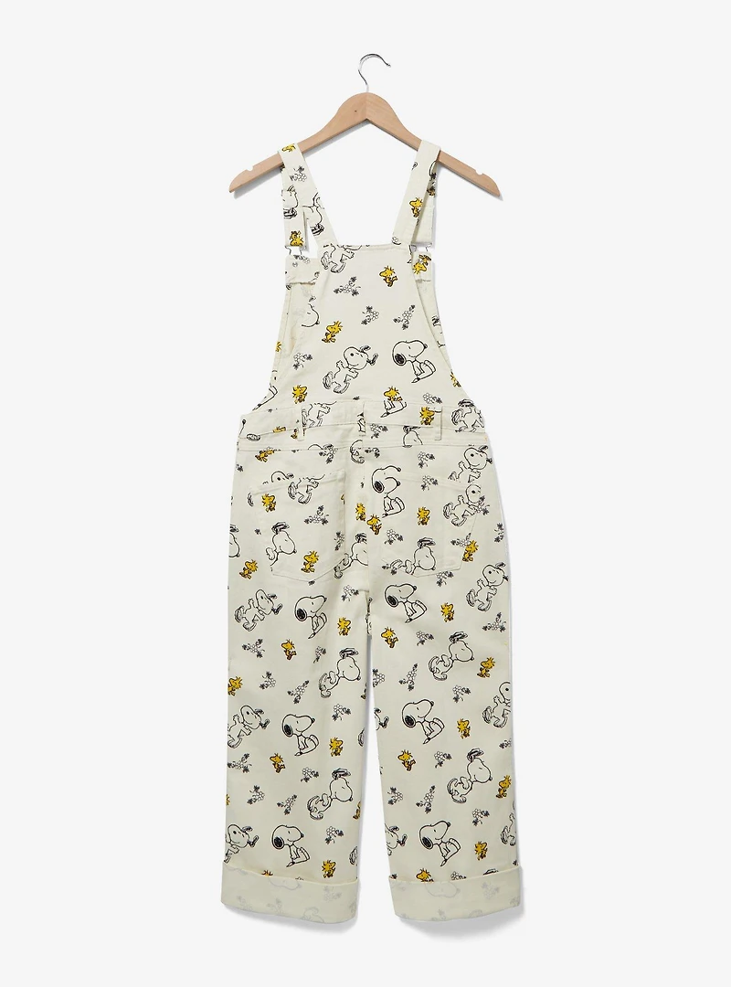 Peanuts Snoopy and Woodstock Allover Print Women's Overalls — BoxLunch Exclusive
