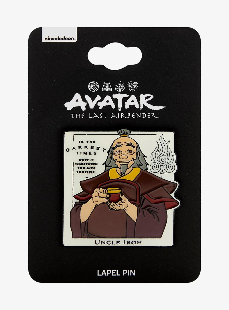 Avatar: The Last Airbender Uncle Iroh Portrait Enamel Pin - BoxLunch Exclusive