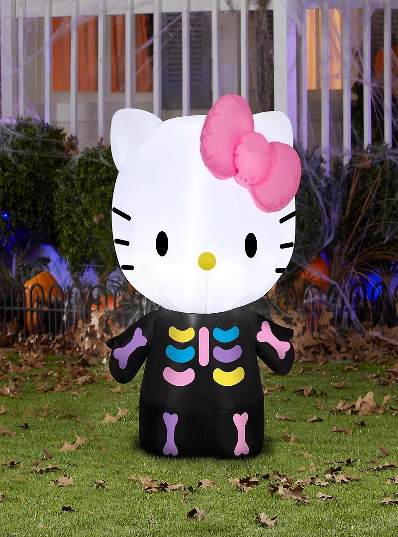 Hello Kitty Neon Skeleton Airblown