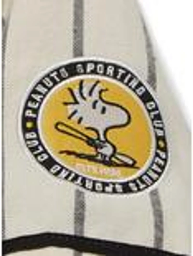 Peanuts Snoopy and Woodstock Striped Baseball Jersey