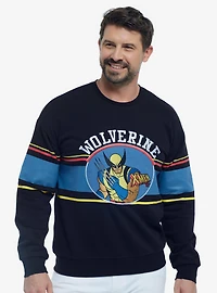 Marvel X-Men '97 Wolverine Striped Portrait Crewneck - BoxLunch Exclusive