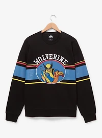 Marvel X-Men '97 Wolverine Striped Portrait Crewneck - BoxLunch Exclusive
