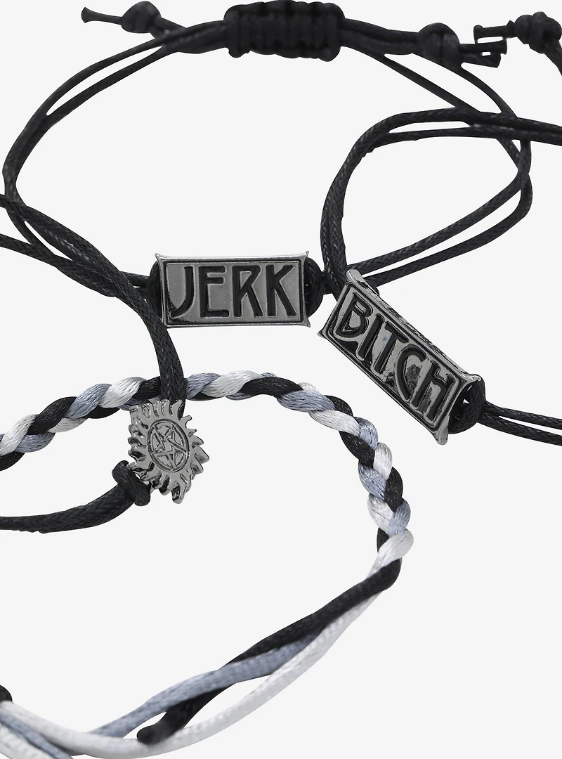 Supernatural Bitch Jerk Bracelet Cord Set