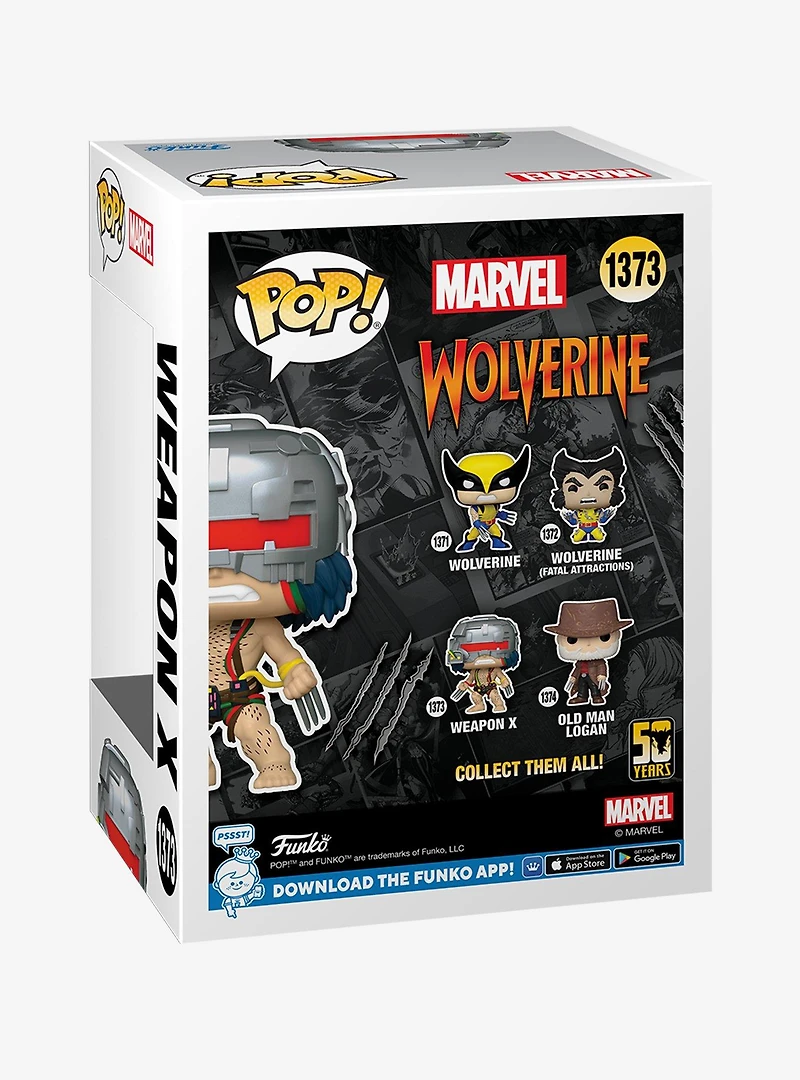 Funko Pop! Marvel Wolverine 50th Anniversary Weapon X Vinyl Figure