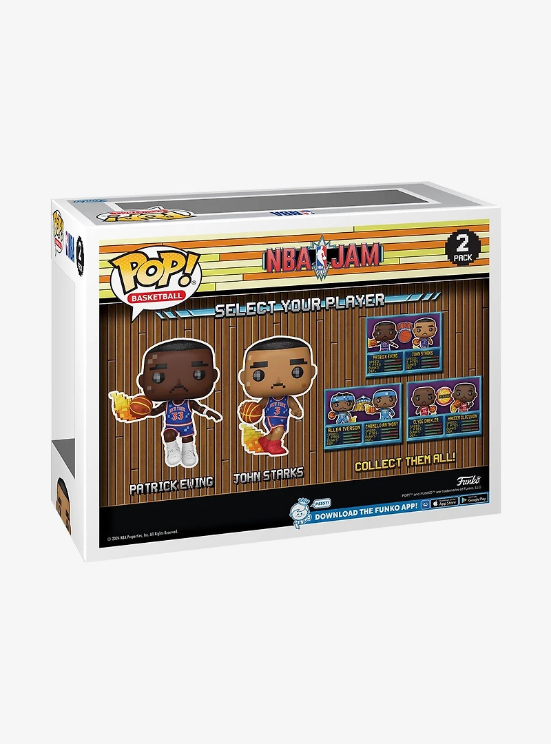 Funko Pop! Basketball NBA Jam Patrick Ewing and John Starks Vinyl Figure Set