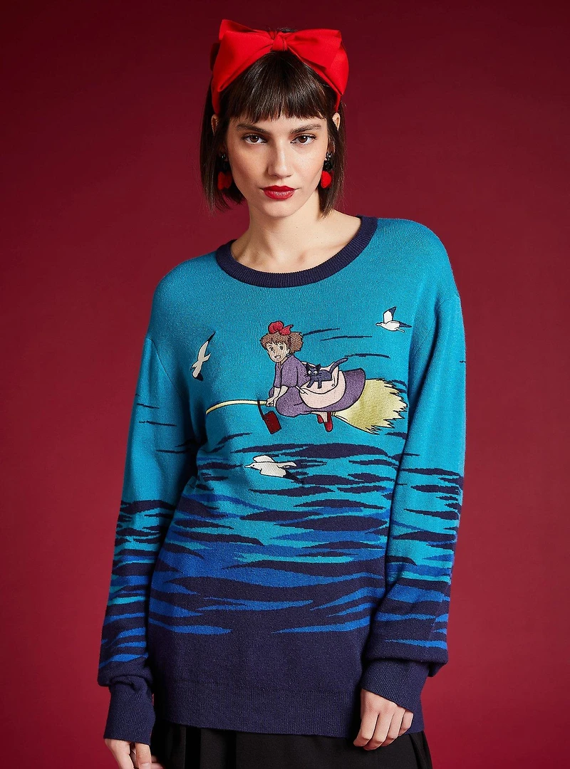 Our Universe Studio Ghibli Kiki's Delivery Service Kiki Flying Sweater - BoxLunch Exclusive