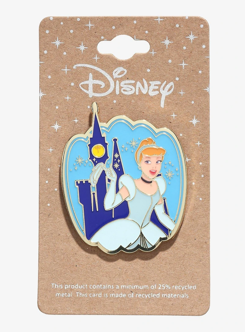 Disney Cinderella Castle Portrait Enamel Pin