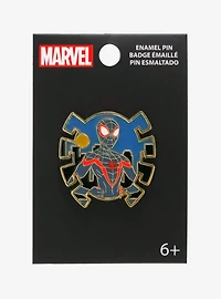Loungefly Spider-Man: Across the Spider-Verse Miles Morales Stained Glass Enamel Pin — BoxLunch Exclusive