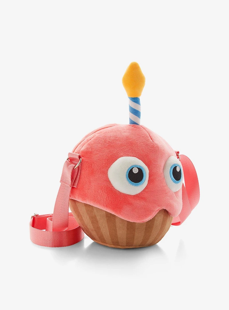 Five Nights At Freddy's Carl The Cupcake Figural Plush Crossbody Bag