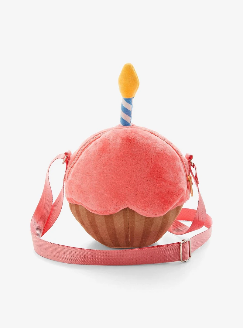 Five Nights At Freddy's Carl The Cupcake Figural Plush Crossbody Bag