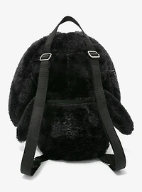 Black Bunny Piercings & Chains Plush Mini Backpack
