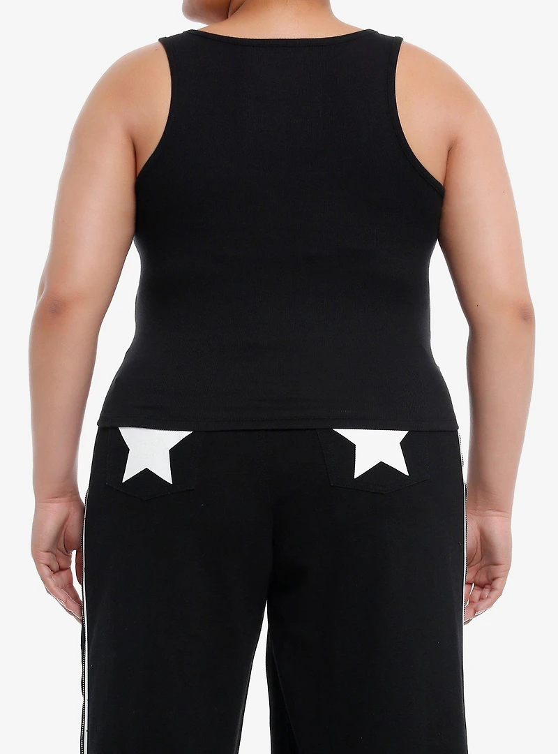 SpongeBob SquarePants Racing Girls Crop Tank Top Plus Size